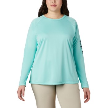 Columbia Ženske Majice S Kapuljačom - Tidal Heather Long Sleeve Tamnoplave | DSKA-04782